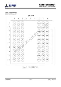 AS4C16M16MD1-6BCN Datasheet Page 5