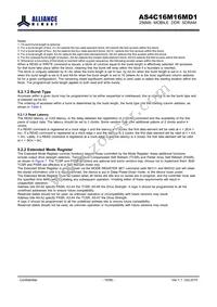AS4C16M16MD1-6BCN Datasheet Page 15