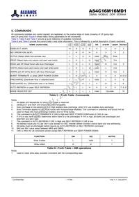 AS4C16M16MD1-6BCN Datasheet Page 17