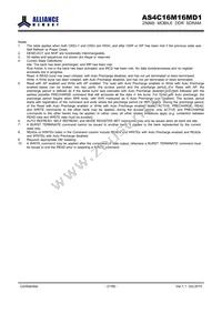 AS4C16M16MD1-6BCN Datasheet Page 21