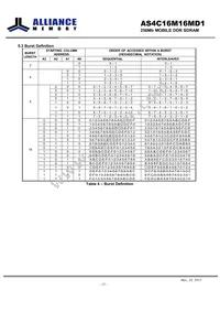 AS4C16M16MD1-6BIN Datasheet Page 13