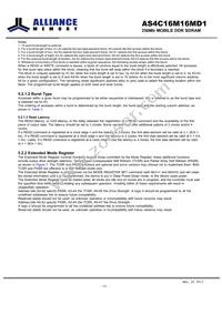 AS4C16M16MD1-6BIN Datasheet Page 14