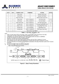 AS4C16M16MD1-6BIN Datasheet Page 17