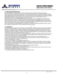 AS4C16M16MD1-6BINTR Datasheet Page 9