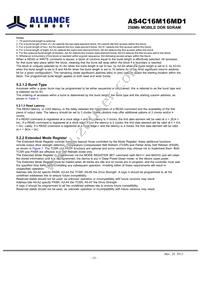 AS4C16M16MD1-6BINTR Datasheet Page 14