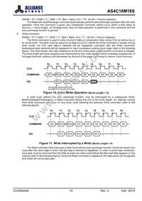 AS4C16M16S-6BINTR Datasheet Page 10