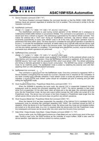 AS4C16M16SA-6BANTR Datasheet Page 17