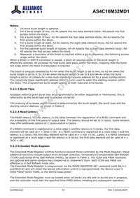 AS4C16M32MD1-5BIN Datasheet Page 15