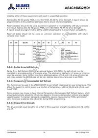 AS4C16M32MD1-5BIN Datasheet Page 16