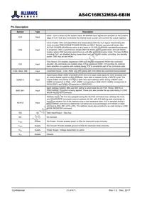 AS4C16M32MSA-6BINTR Datasheet Page 5