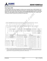 AS4C1G8D3LA-10BCN Datasheet Page 9