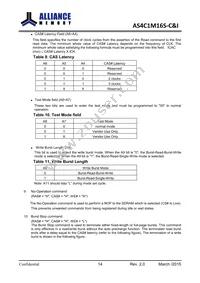 AS4C1M16S-6TINTR Datasheet Page 15