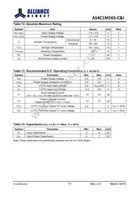 AS4C1M16S-6TINTR Datasheet Page 18