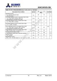 AS4C1M16S-6TINTR Datasheet Page 19