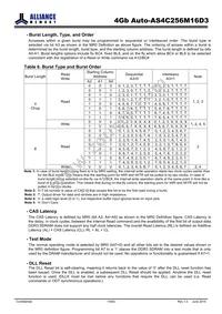 AS4C256M16D3-12BANTR Datasheet Page 15