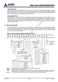 AS4C256M16D3-12BANTR Datasheet Page 16