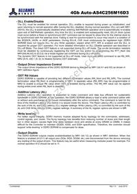 AS4C256M16D3-12BANTR Datasheet Page 17