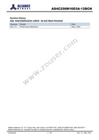 AS4C256M16D3A-12BCNTR Datasheet Cover