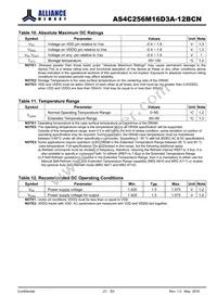 AS4C256M16D3A-12BCNTR Datasheet Page 21