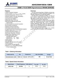 AS4C256M16D3A-12BINTR Datasheet Page 2