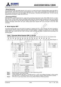 AS4C256M16D3A-12BINTR Datasheet Page 16