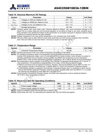 AS4C256M16D3A-12BINTR Datasheet Page 21