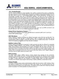 AS4C256M16D3L-12BINTR Datasheet Page 21