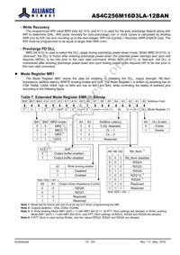 AS4C256M16D3LA-12BAN Datasheet Page 16