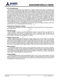 AS4C256M16D3LA-12BAN Datasheet Page 17