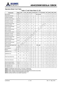 AS4C256M16D3LA-12BCNTR Datasheet Page 8