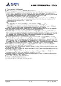 AS4C256M16D3LA-12BCNTR Datasheet Page 10