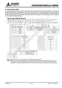 AS4C256M16D3LA-12BCNTR Datasheet Page 14