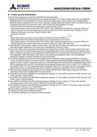 AS4C256M16D3LA-12BINTR Datasheet Page 10