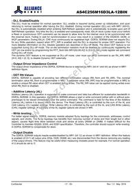 AS4C256M16D3LA-12BINTR Datasheet Page 17