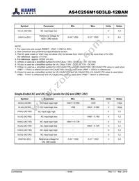 AS4C256M16D3LB-12BANTR Datasheet Page 18