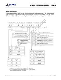 AS4C256M16D3LB-12BCNTR Datasheet Page 11