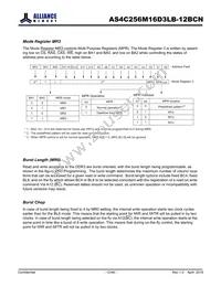 AS4C256M16D3LB-12BCNTR Datasheet Page 12