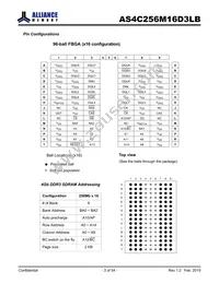 AS4C256M16D3LB-12BINTR Datasheet Page 3