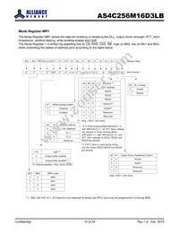 AS4C256M16D3LB-12BINTR Datasheet Page 10