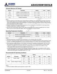 AS4C256M16D3LB-12BINTR Datasheet Page 16