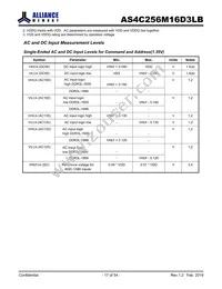 AS4C256M16D3LB-12BINTR Datasheet Page 17