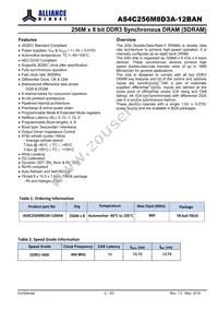 AS4C256M8D3A-12BAN Datasheet Page 2