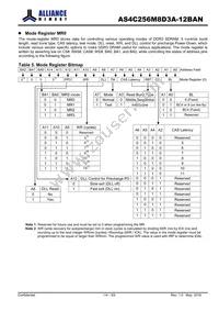 AS4C256M8D3A-12BAN Datasheet Page 14