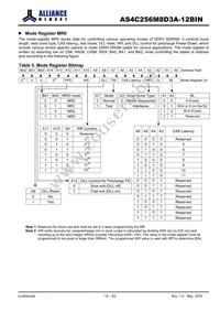 AS4C256M8D3A-12BINTR Datasheet Page 14