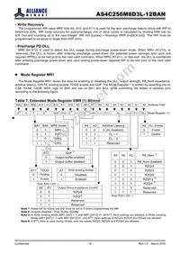 AS4C256M8D3L-12BANTR Datasheet Page 16