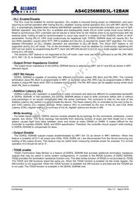 AS4C256M8D3L-12BANTR Datasheet Page 17