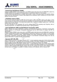 AS4C256M8D3L-12BINTR Datasheet Page 19