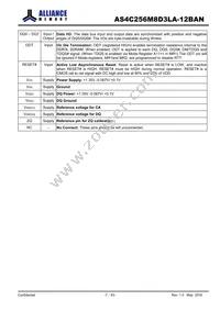 AS4C256M8D3LA-12BAN Datasheet Page 7