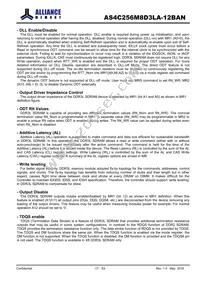 AS4C256M8D3LA-12BAN Datasheet Page 17