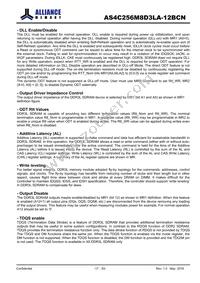 AS4C256M8D3LA-12BCN Datasheet Page 17